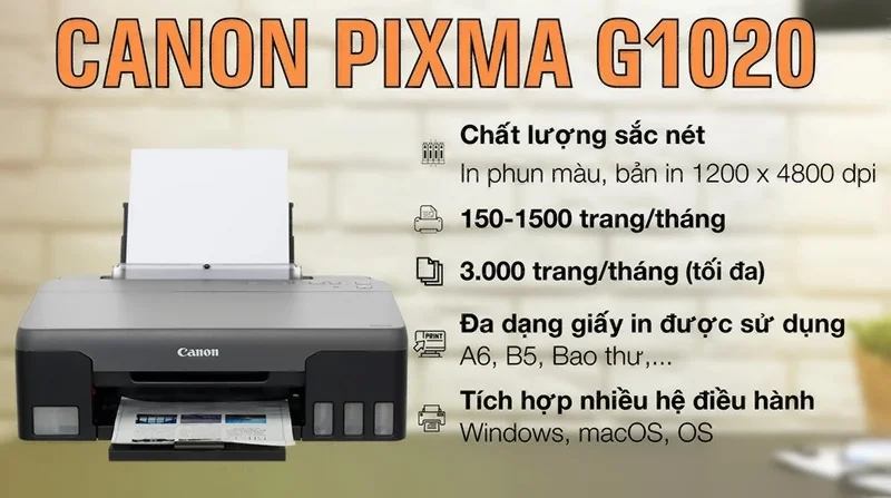 may in Canon PIXMA G1020